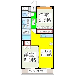 羽犬塚駅 徒歩34分 2階の物件間取画像